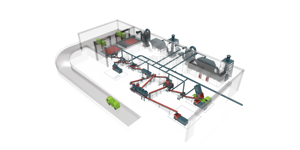 廚余垃圾撕碎機產(chǎn)品 放生產(chǎn)線圖.png
